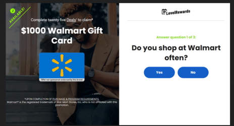 Get $1000 Walmart Gift Card